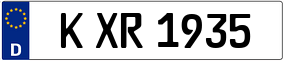 Trailer License Plate